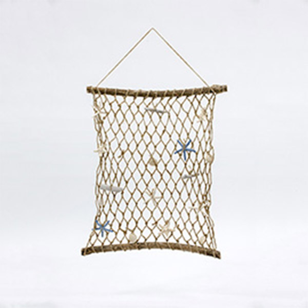 rete da pesca con conchiglie 58x50 cm - Ingrosso articoli per la decorazione  e fioristi